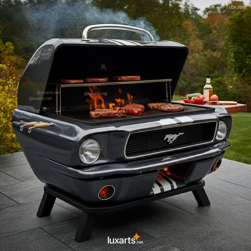 LUX.2008 Mustang ispired BBQ Grill | Bold, Car-Inspired Design for Ultimate Outdoor Cooking mustang bbq grill 3