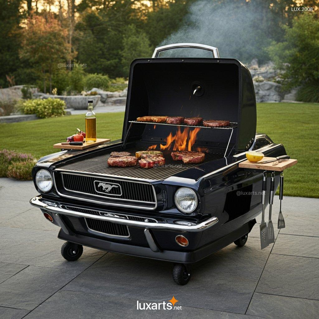 LUX.2008 Mustang ispired BBQ Grill | Bold, Car-Inspired Design for Ultimate Outdoor Cooking mustang bbq grill 4