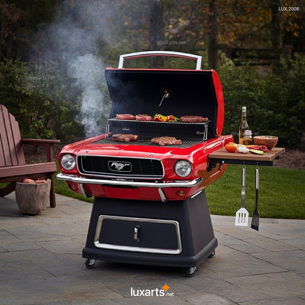 LUX.2008 Mustang ispired BBQ Grill | Bold, Car-Inspired Design for Ultimate Outdoor Cooking mustang bbq grill 7