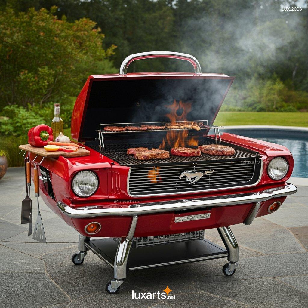 LUX.2008 Mustang ispired BBQ Grill | Bold, Car-Inspired Design for Ultimate Outdoor Cooking mustang bbq grill 8