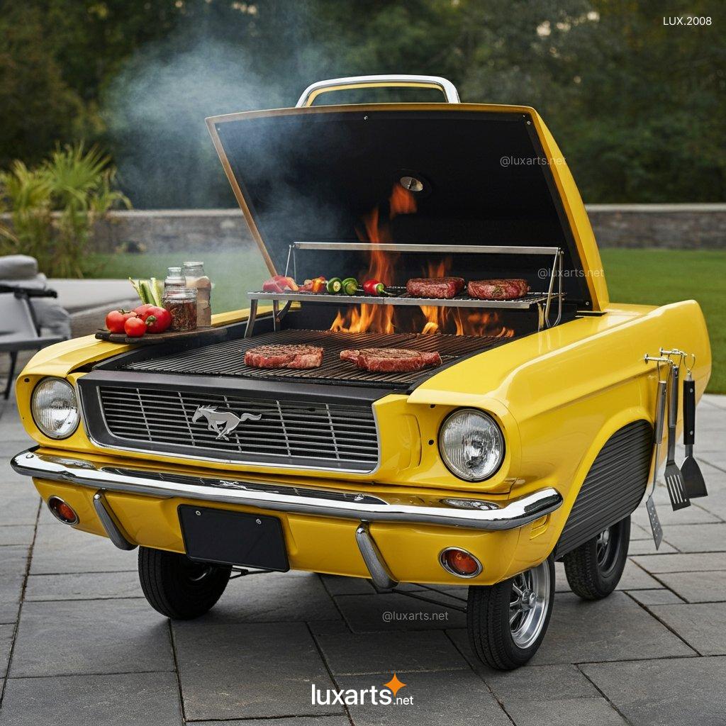 LUX.2008 Mustang ispired BBQ Grill | Bold, Car-Inspired Design for Ultimate Outdoor Cooking mustang bbq grill 9