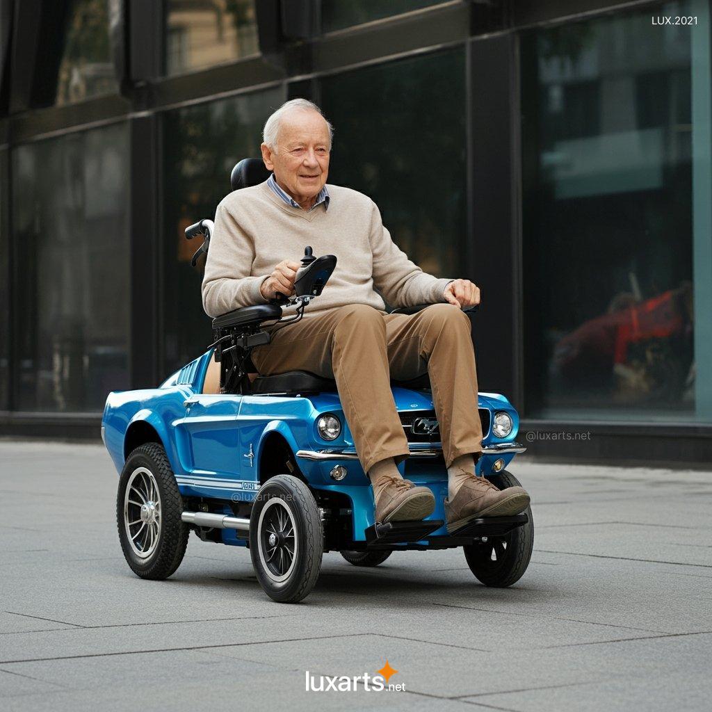 LUX.2021 Mustang Inspired Electric Wheelchair | Sleek, Car-Inspired Design for Stylish Mobility mustang inspired electric wheelchair 5