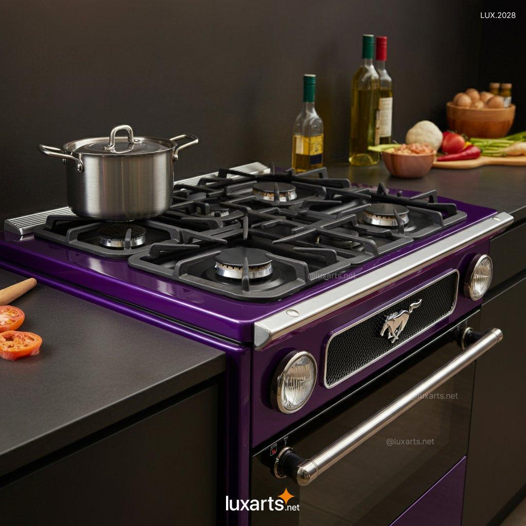 LUX.2028 Unique Mustang Inspired Gas & Electric Stove | Bold, Car-Inspired Kitchen Design mustang inspired gas and electric stove 10