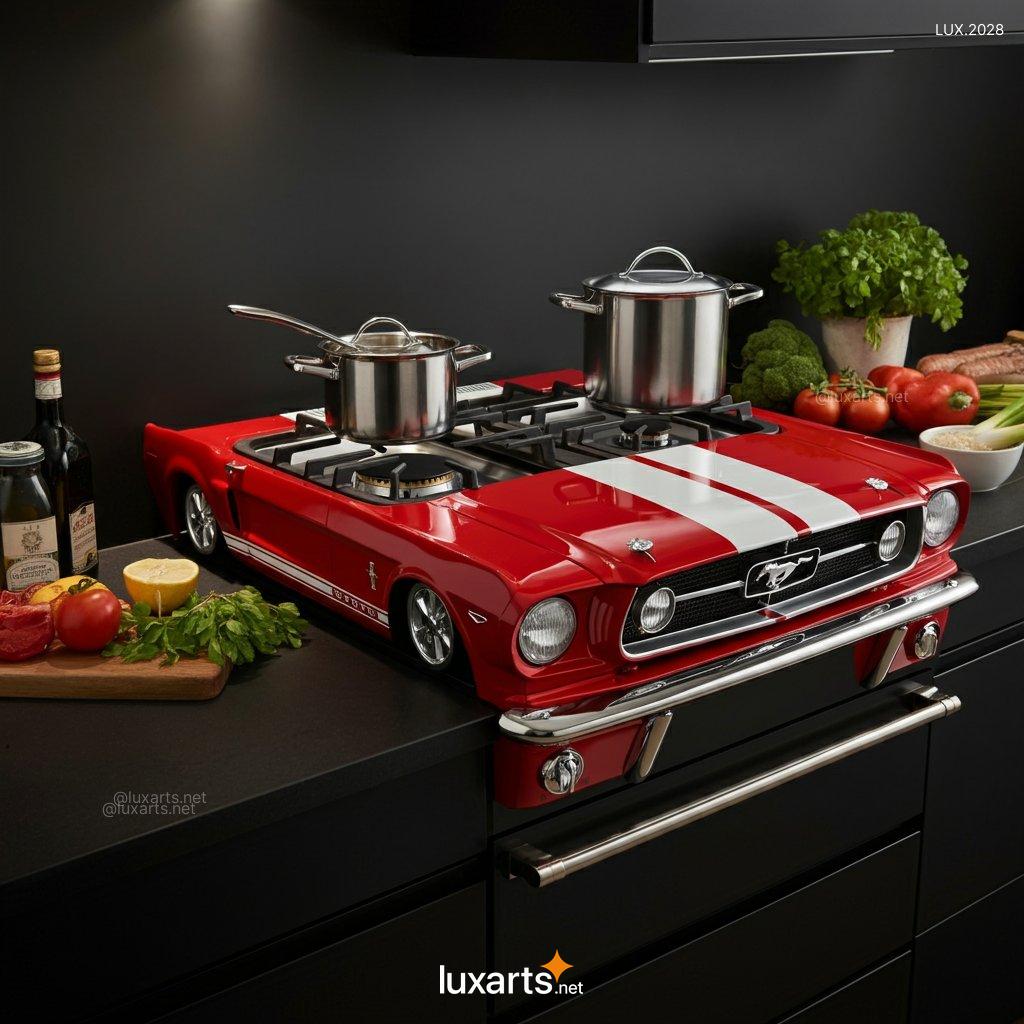 LUX.2028 Unique Mustang Inspired Gas & Electric Stove | Bold, Car-Inspired Kitchen Design mustang inspired gas and electric stove 2