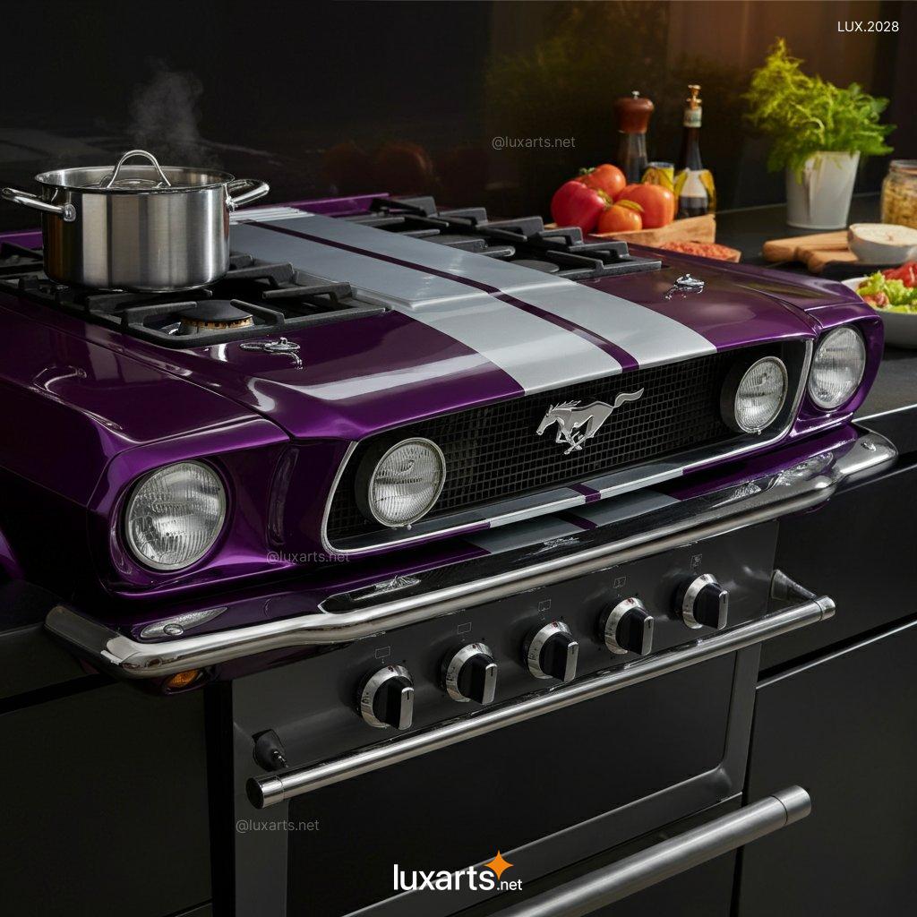 LUX.2028 Unique Mustang Inspired Gas & Electric Stove | Bold, Car-Inspired Kitchen Design mustang inspired gas and electric stove 8