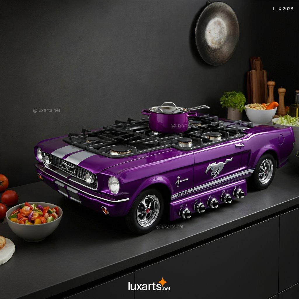 LUX.2028 Unique Mustang Inspired Gas & Electric Stove | Bold, Car-Inspired Kitchen Design mustang inspired gas and electric stove 9