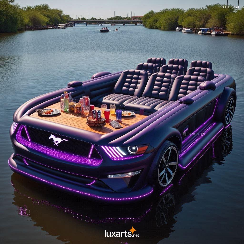 Mustang Inspired Inflatable Lounge Boat | Creative Design for Relaxation on the Water mustang inspired inflatable lounge boat 1