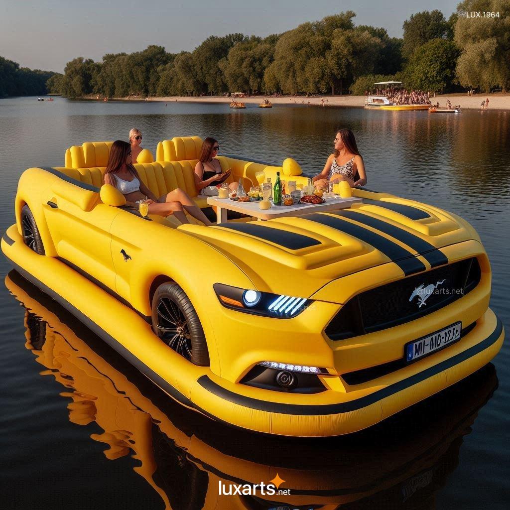 Mustang Inspired Inflatable Lounge Boat | Creative Design for Relaxation on the Water mustang inspired inflatable lounge boat 10