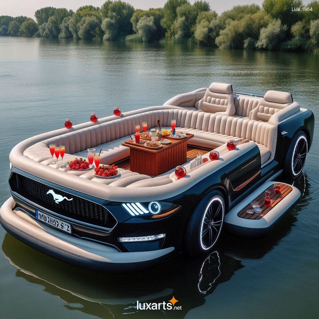 Mustang Inspired Inflatable Lounge Boat | Creative Design for Relaxation on the Water mustang inspired inflatable lounge boat 9