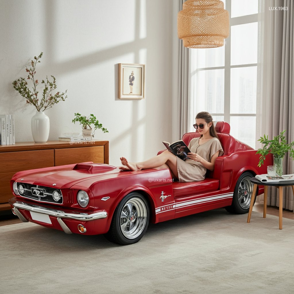 LUX.1963 Mustang Inspired Lounge Chair | Iconic Car Design Meets Modern Relaxation mustang inspired lounger 5