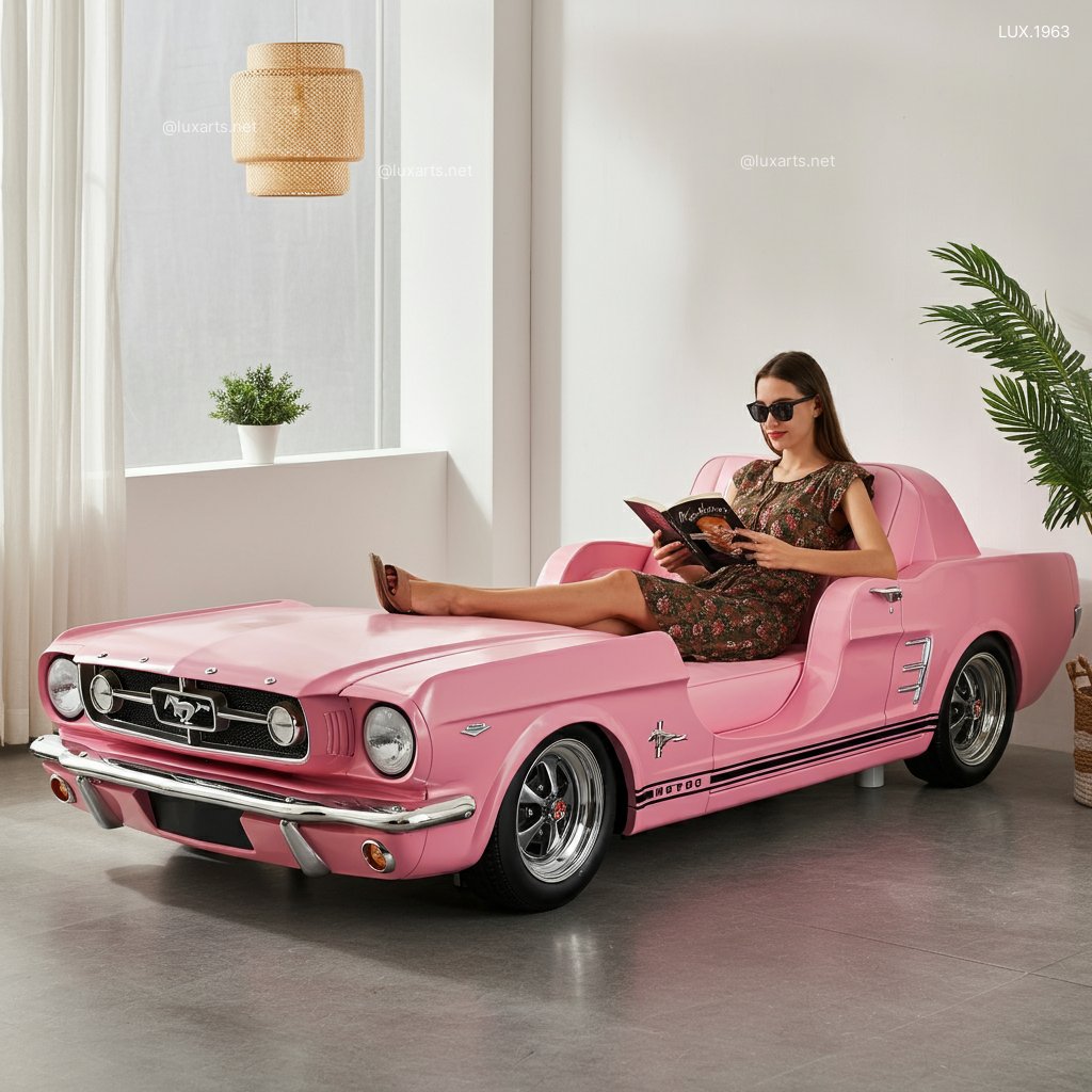 LUX.1963 Mustang Inspired Lounge Chair | Iconic Car Design Meets Modern Relaxation mustang inspired lounger 6