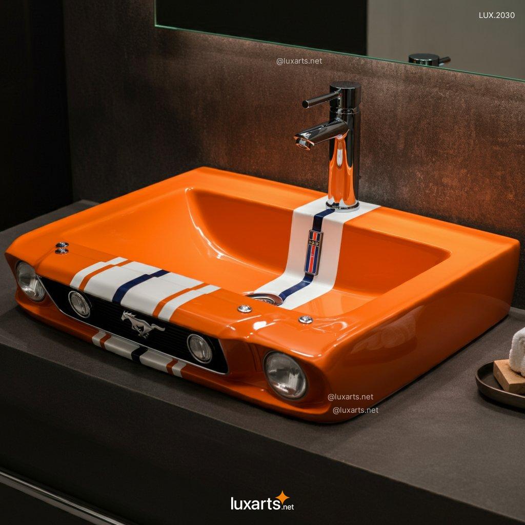 LUX.2030 Mustang Inspired Sink | Bold, Automotive Design for a Unique Bathroom mustang inspired sink 1