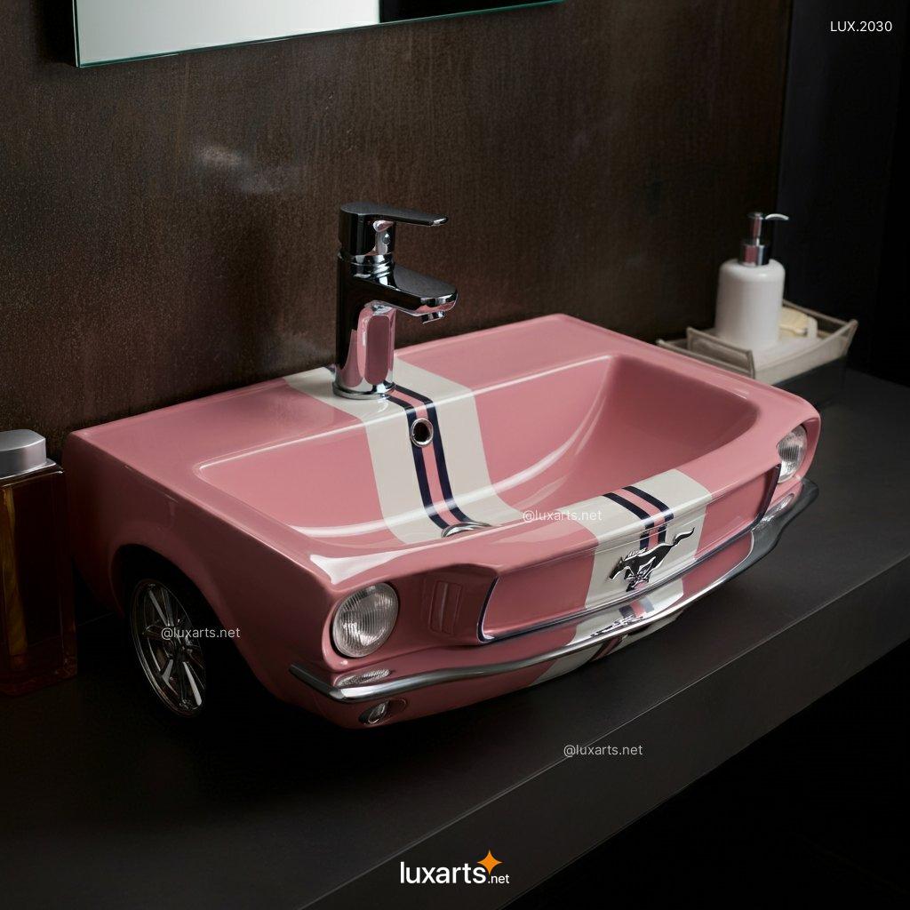 LUX.2030 Mustang Inspired Sink | Bold, Automotive Design for a Unique Bathroom mustang inspired sink 10