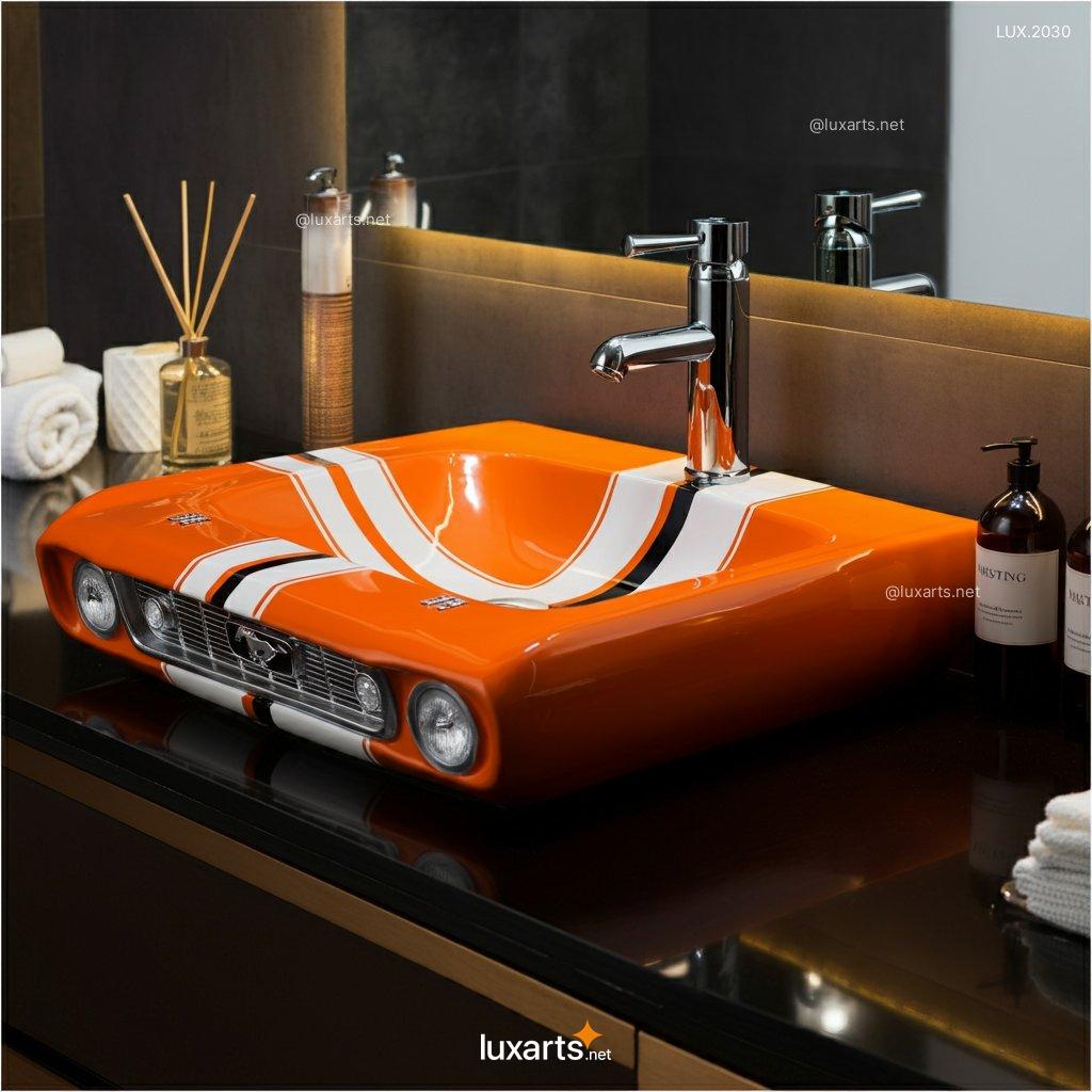 LUX.2030 Mustang Inspired Sink | Bold, Automotive Design for a Unique Bathroom mustang inspired sink 2