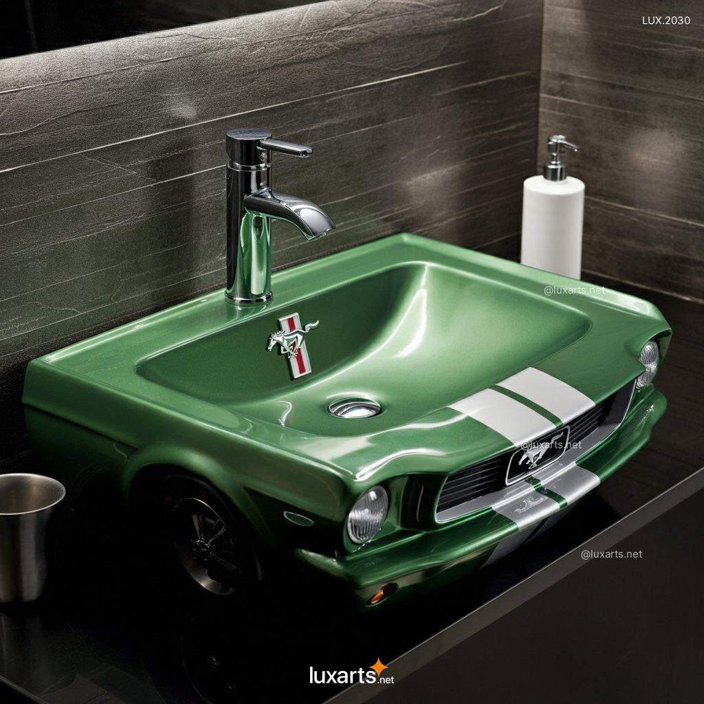 LUX.2030 Mustang Inspired Sink | Bold, Automotive Design for a Unique Bathroom mustang inspired sink 5