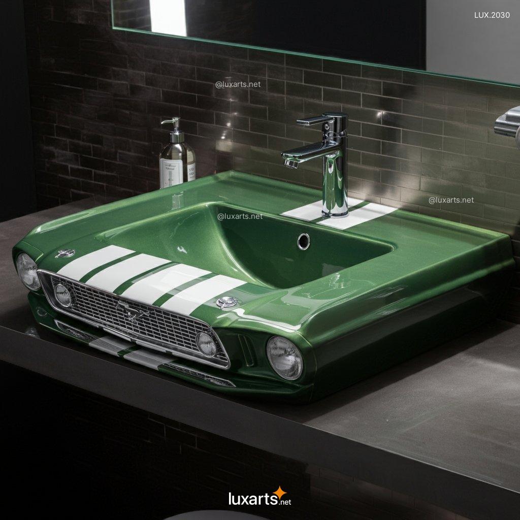 LUX.2030 Mustang Inspired Sink | Bold, Automotive Design for a Unique Bathroom mustang inspired sink 6