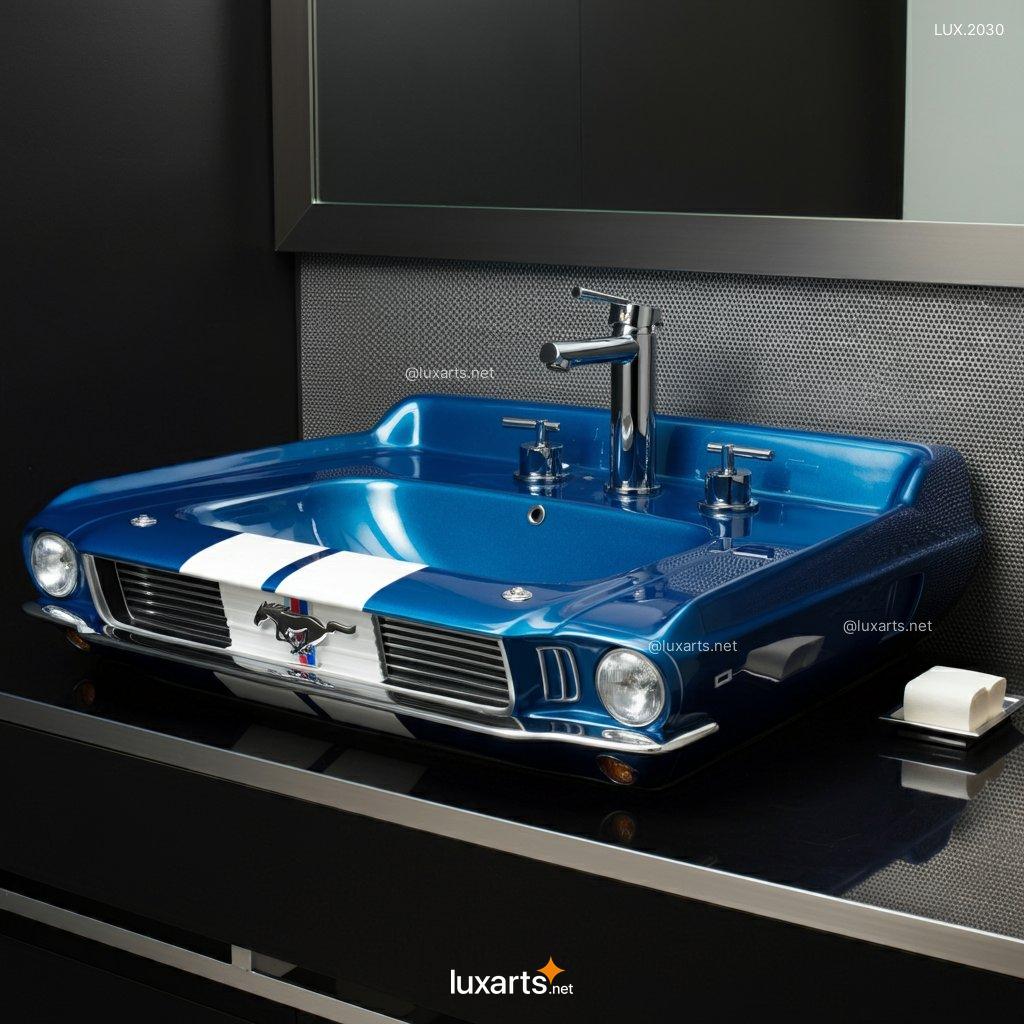 LUX.2030 Mustang Inspired Sink | Bold, Automotive Design for a Unique Bathroom mustang inspired sink 7