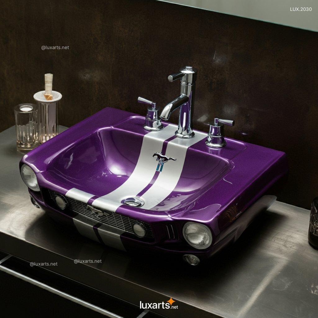 LUX.2030 Mustang Inspired Sink | Bold, Automotive Design for a Unique Bathroom mustang inspired sink 8