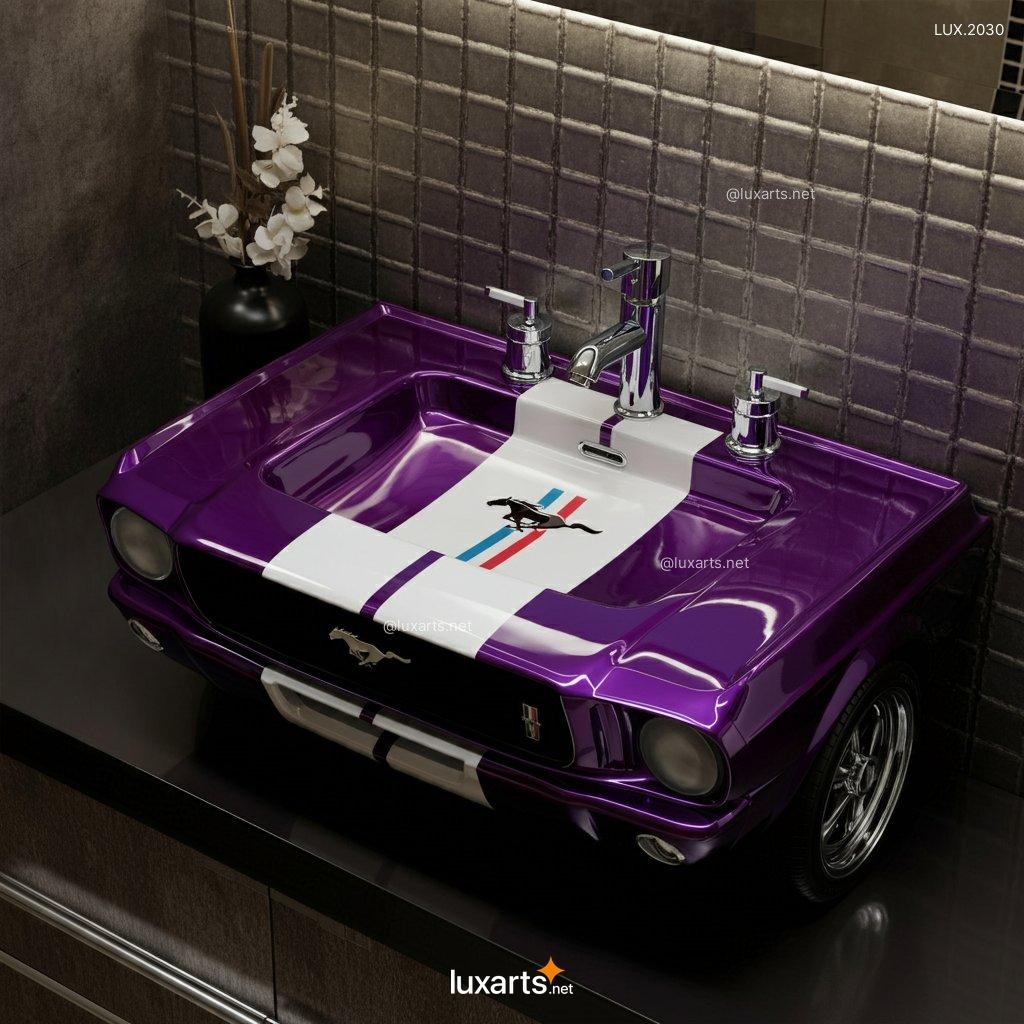 LUX.2030 Mustang Inspired Sink | Bold, Automotive Design for a Unique Bathroom mustang inspired sink 9