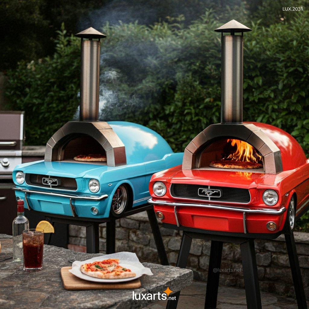 LUX.2031 Mustang Inspired Outdoor Pizza Oven | Perfect for Backyard Pizza Parties mustang shaped outdoor pizza oven 1