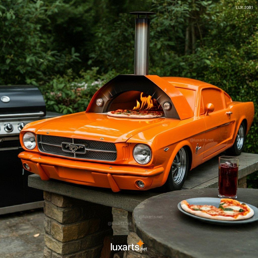 LUX.2031 Mustang Inspired Outdoor Pizza Oven | Perfect for Backyard Pizza Parties mustang shaped outdoor pizza oven 10