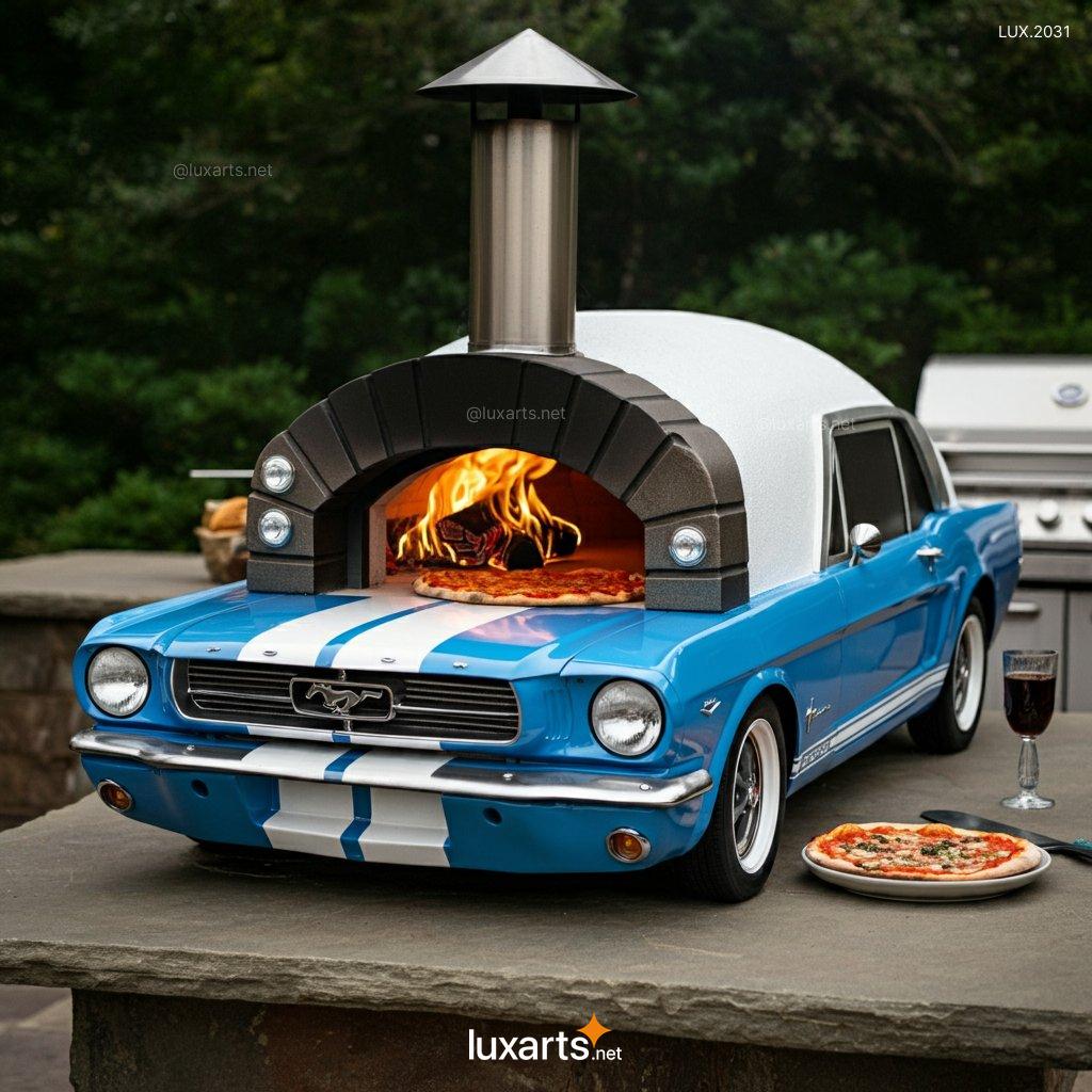 LUX.2031 Mustang Inspired Outdoor Pizza Oven | Perfect for Backyard Pizza Parties mustang shaped outdoor pizza oven 2