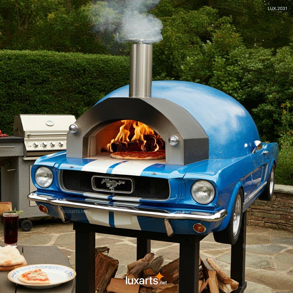 LUX.2031 Mustang Inspired Outdoor Pizza Oven | Perfect for Backyard Pizza Parties mustang shaped outdoor pizza oven 3