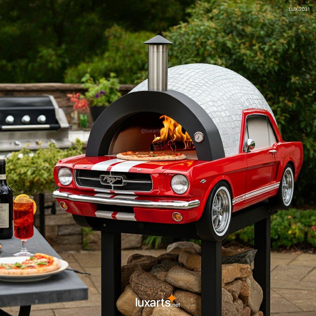 LUX.2031 Mustang Inspired Outdoor Pizza Oven | Perfect for Backyard Pizza Parties mustang shaped outdoor pizza oven 4