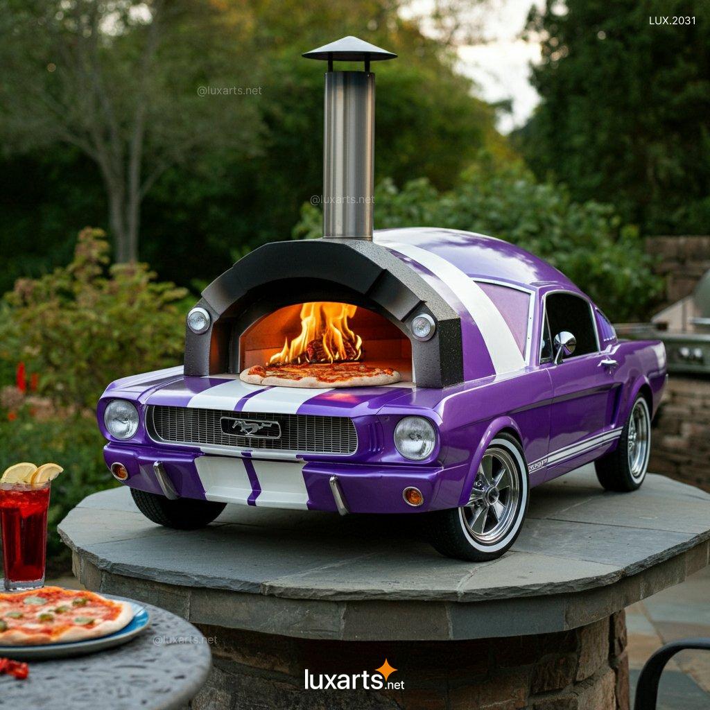 LUX.2031 Mustang Inspired Outdoor Pizza Oven | Perfect for Backyard Pizza Parties mustang shaped outdoor pizza oven 6