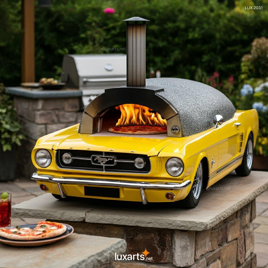 LUX.2031 Mustang Inspired Outdoor Pizza Oven | Perfect for Backyard Pizza Parties mustang shaped outdoor pizza oven 8