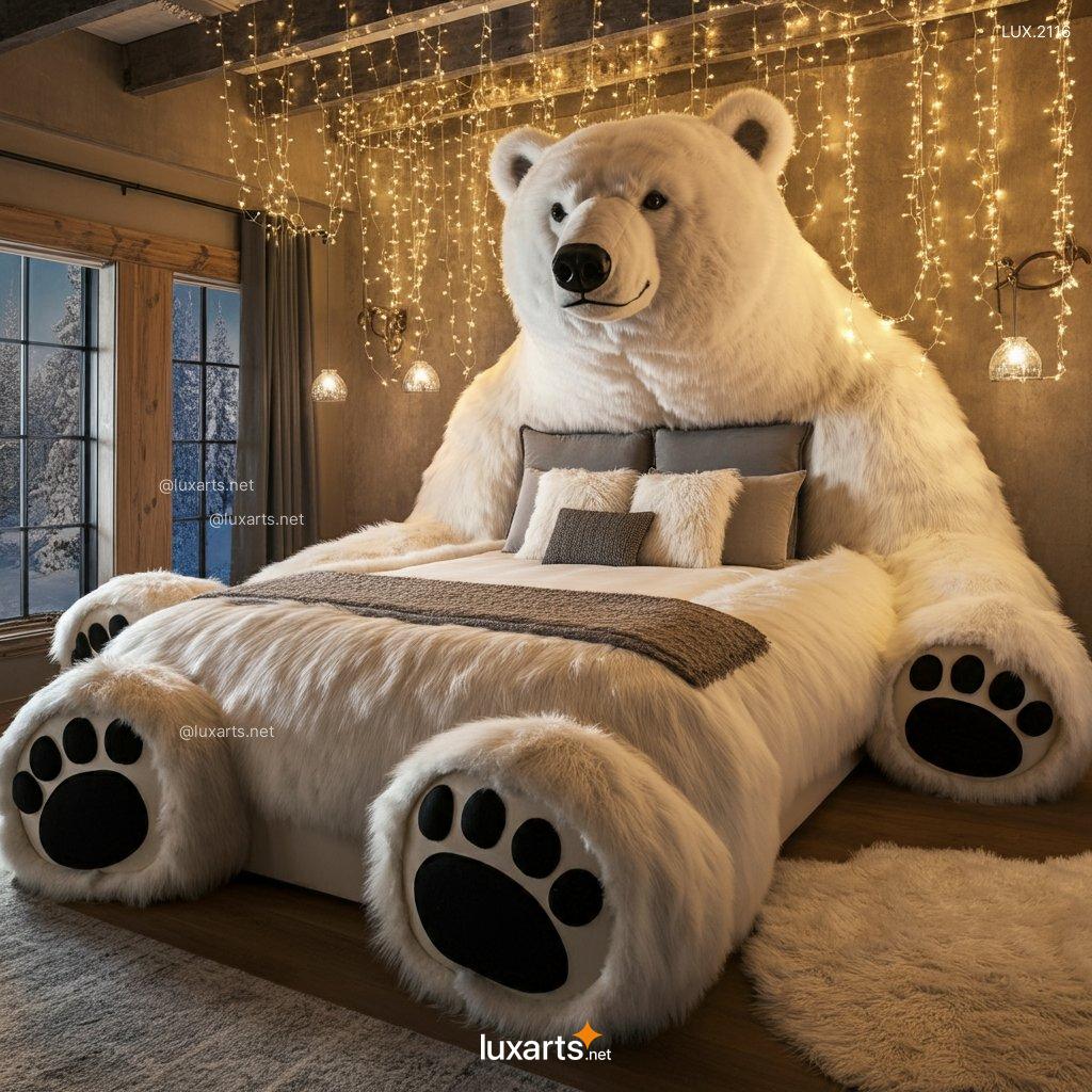 LUX.2116 Polar Bear Shaped Bed | Cozy, Arctic-Inspired Comfort for Your Home polar bear shaped bed 1