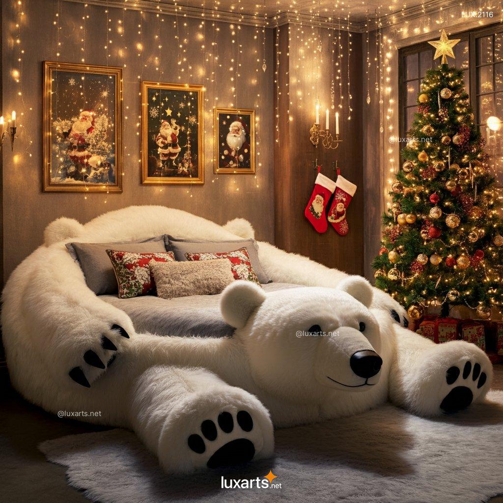 LUX.2116 Polar Bear Shaped Bed | Cozy, Arctic-Inspired Comfort for Your Home polar bear shaped bed 2