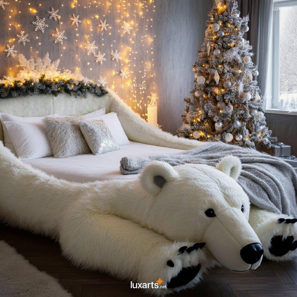 LUX.2116 Polar Bear Shaped Bed | Cozy, Arctic-Inspired Comfort for Your Home polar bear shaped bed 3