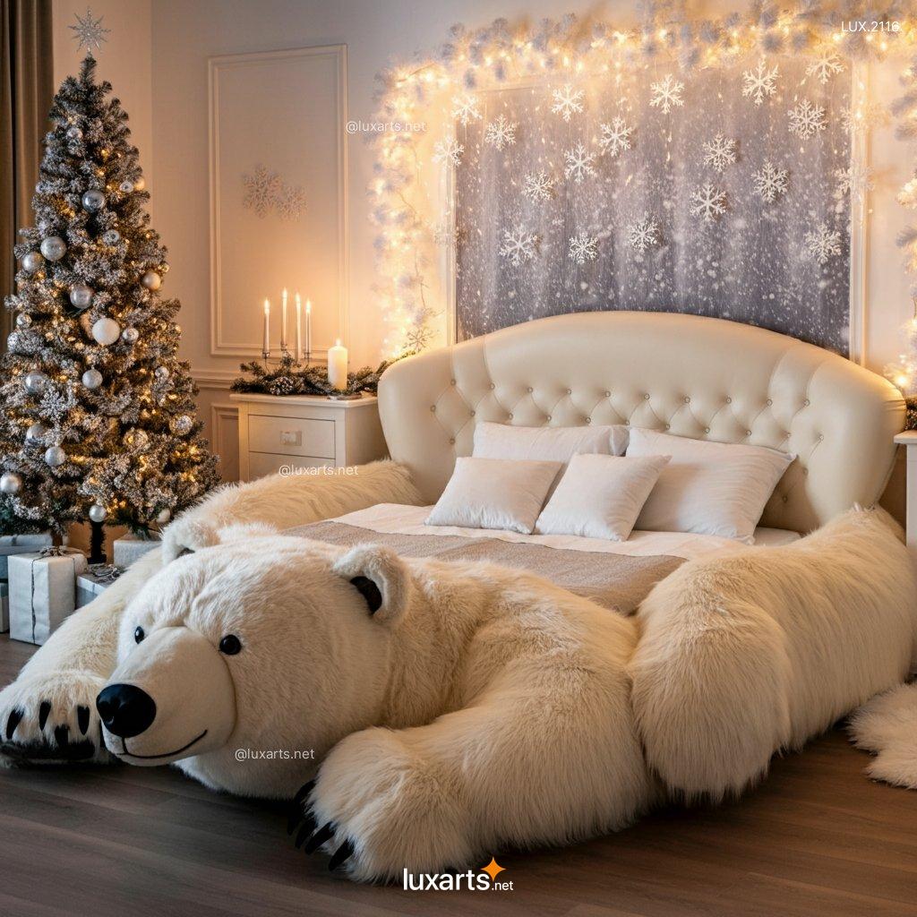 LUX.2116 Polar Bear Shaped Bed | Cozy, Arctic-Inspired Comfort for Your Home polar bear shaped bed 4