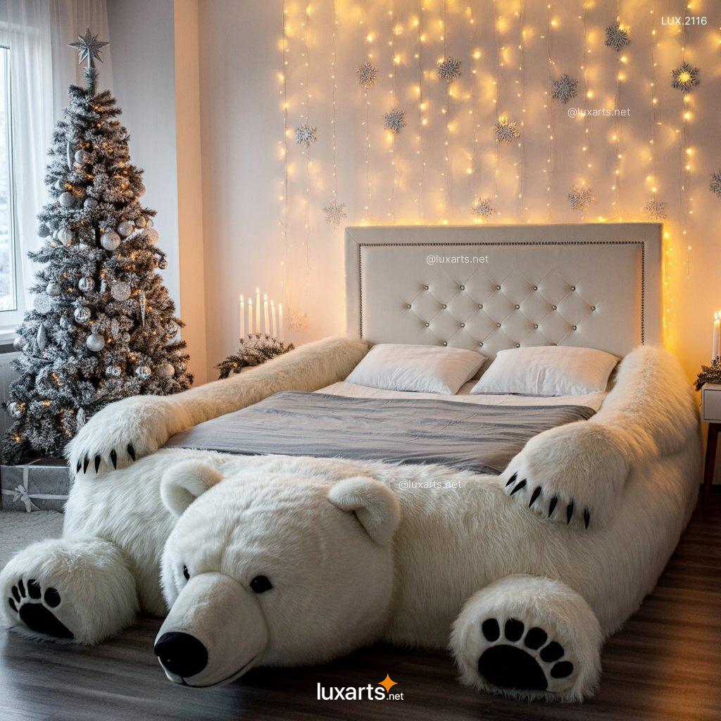 LUX.2116 Polar Bear Shaped Bed | Cozy, Arctic-Inspired Comfort for Your Home polar bear shaped bed 7