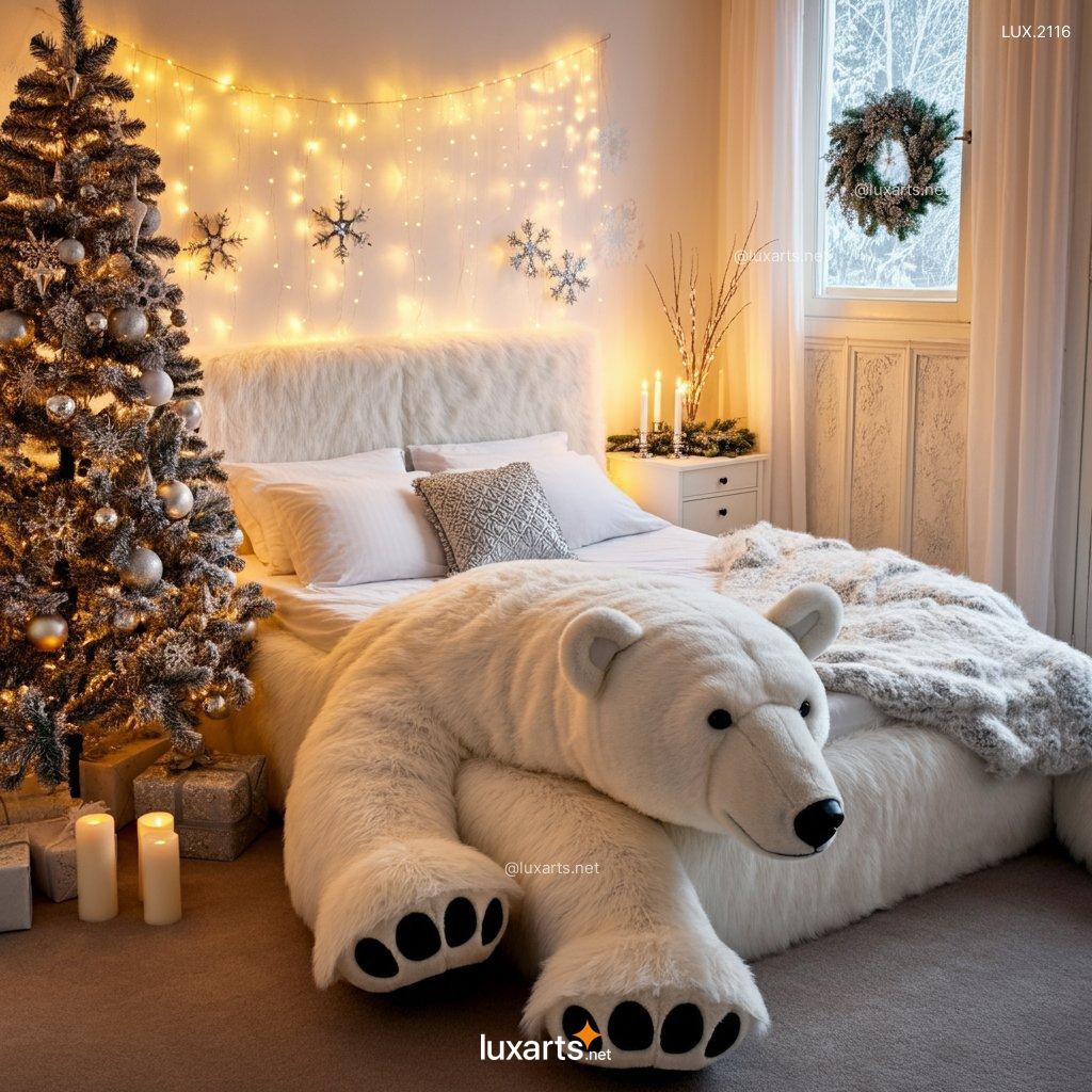 LUX.2116 Polar Bear Shaped Bed | Cozy, Arctic-Inspired Comfort for Your Home polar bear shaped bed 8