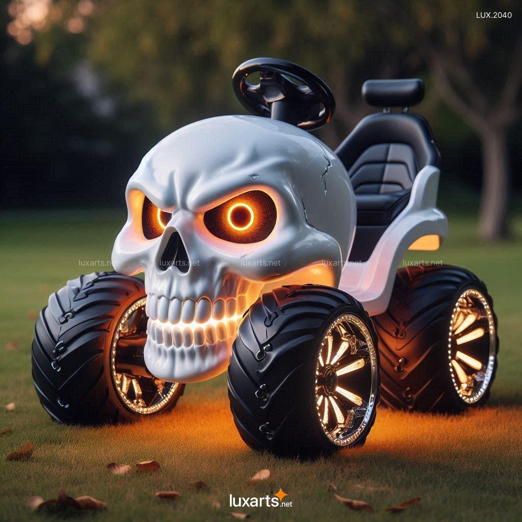 Skull-Themed Lawn Mower Toy for Kids | Fun, Unique Design for Little Lawn Lovers skull themed lawn mower toy for kids 3