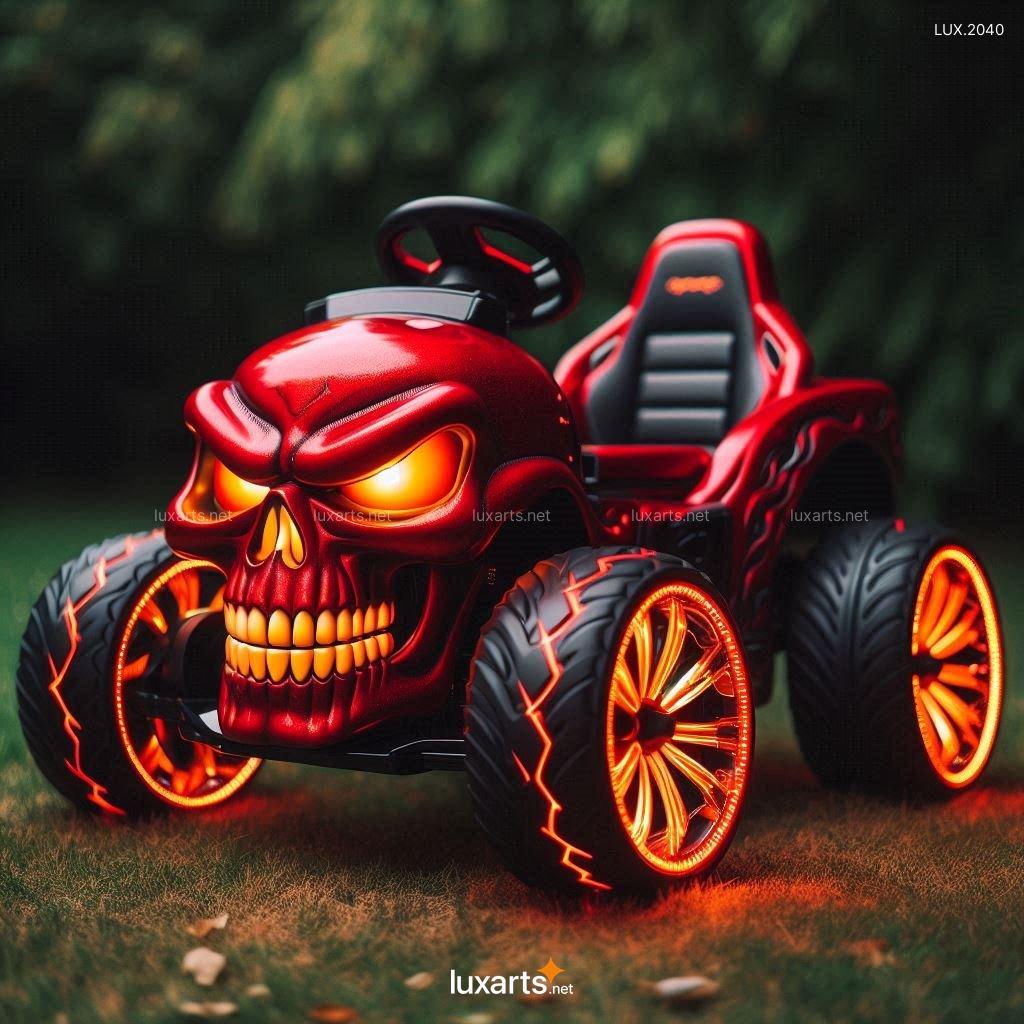 Skull-Themed Lawn Mower Toy for Kids | Fun, Unique Design for Little Lawn Lovers skull themed lawn mower toy for kids 4