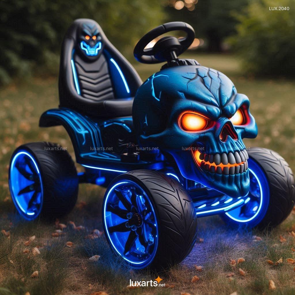 Skull-Themed Lawn Mower Toy for Kids | Fun, Unique Design for Little Lawn Lovers skull themed lawn mower toy for kids 5