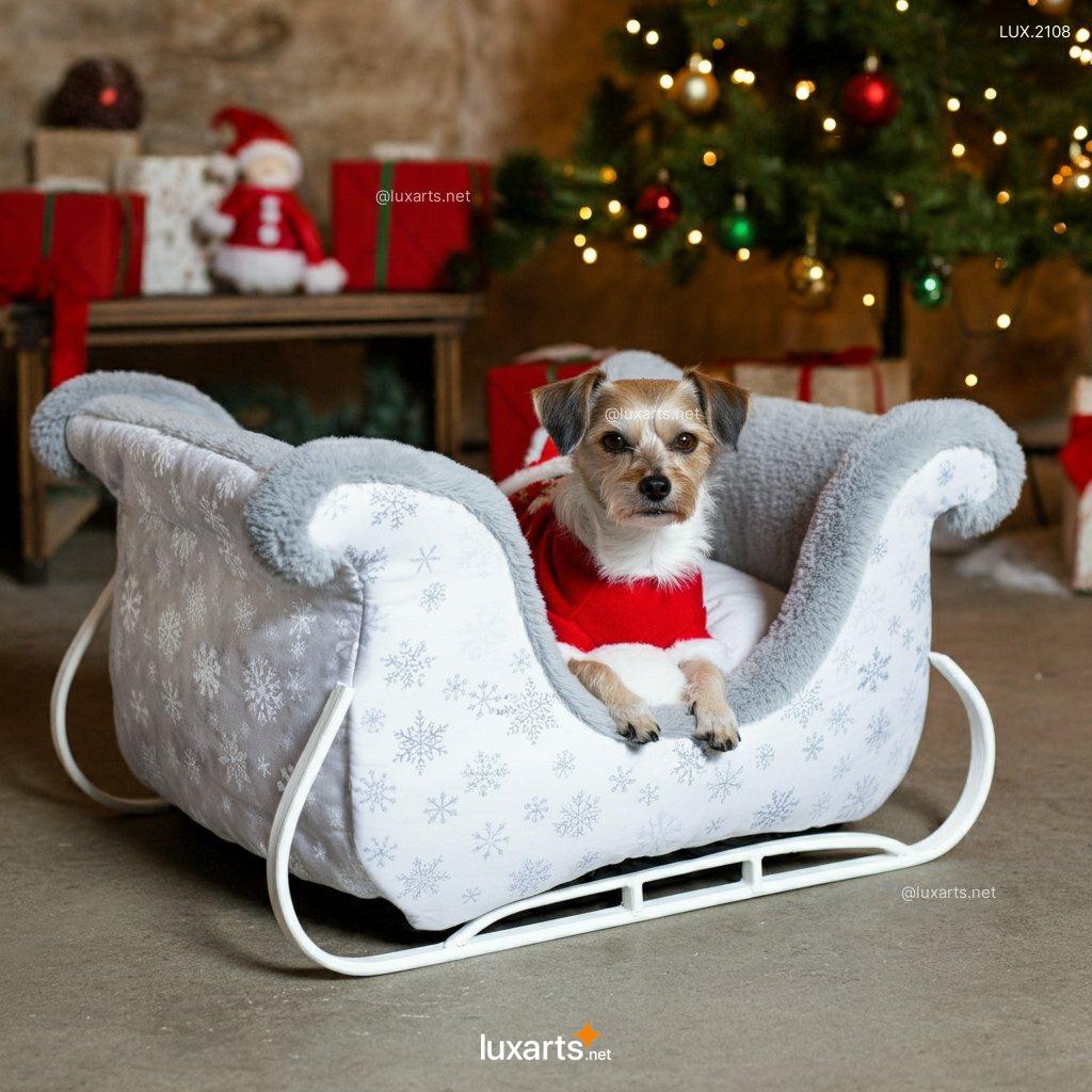 LUX.2108 Sleigh Pet Beds | Cozy, Holiday-Inspired Beds for Festive Pets sleigh pet beds 7