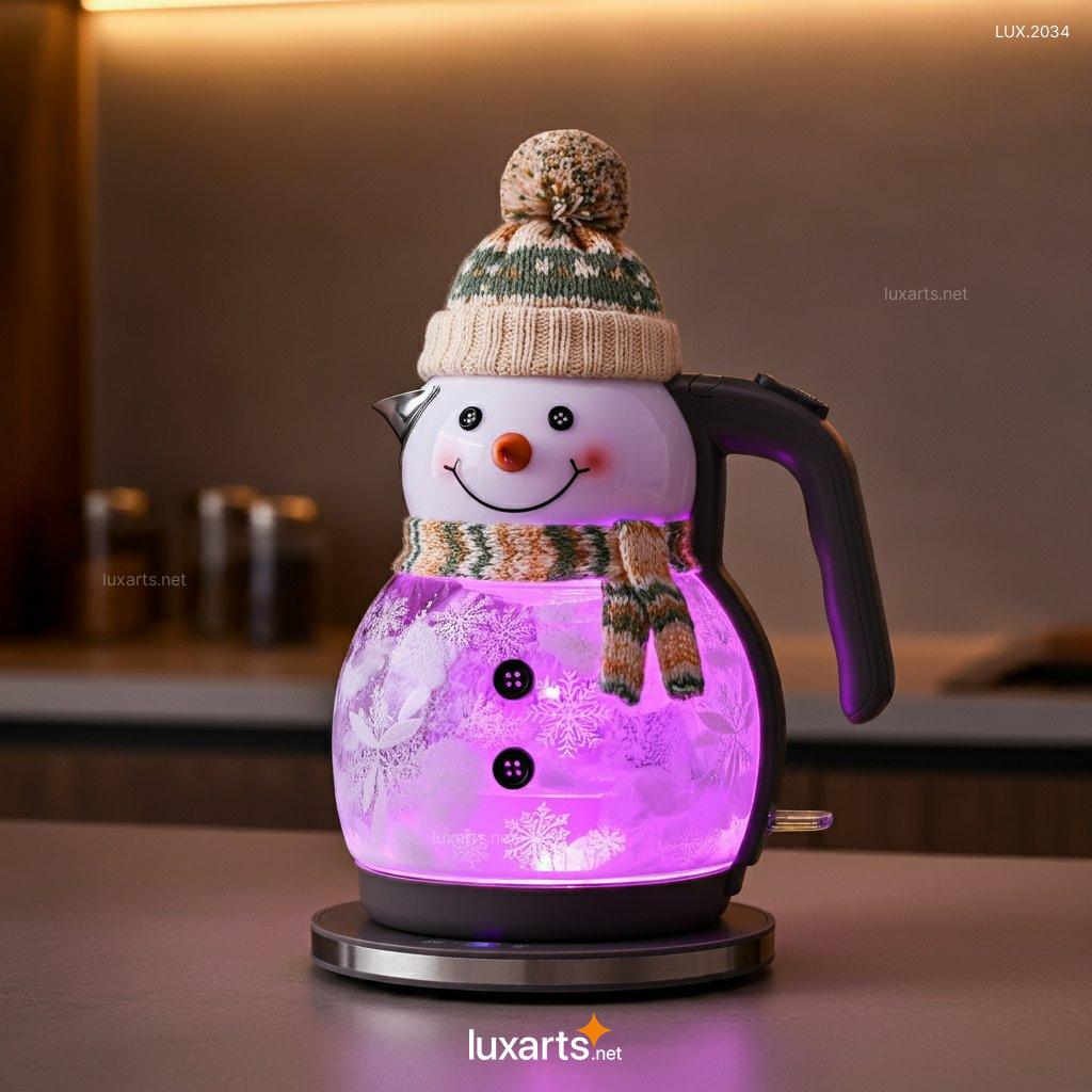 Unique Snowman Electric Kettle | Add a Touch of Holiday Cheer to Your Kitchen snowman shaped electric kettle 1