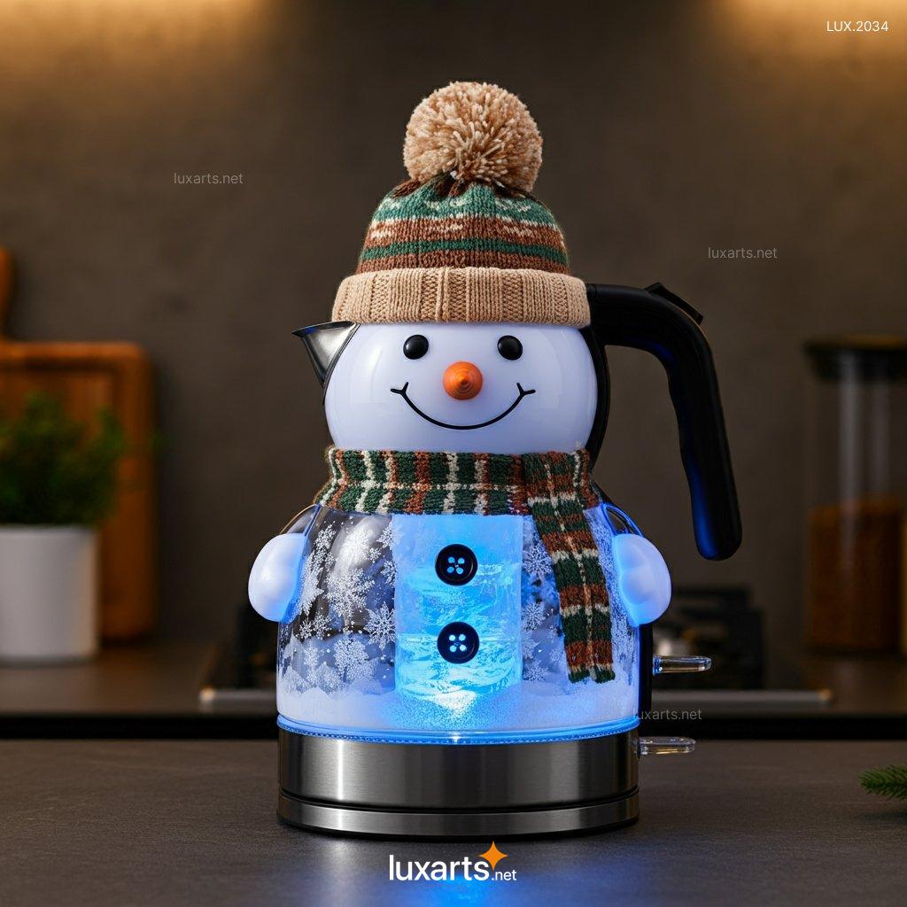 Unique Snowman Electric Kettle | Add a Touch of Holiday Cheer to Your Kitchen snowman shaped electric kettle 5