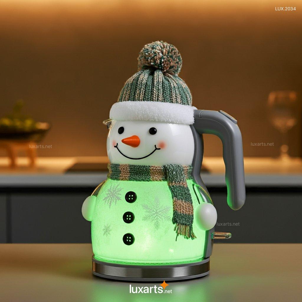 Unique Snowman Electric Kettle | Add a Touch of Holiday Cheer to Your Kitchen snowman shaped electric kettle 6