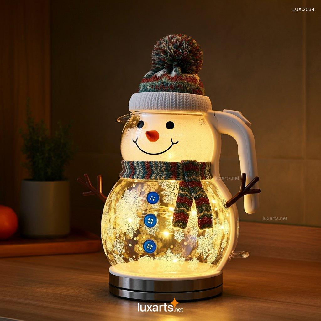 Unique Snowman Electric Kettle | Add a Touch of Holiday Cheer to Your Kitchen snowman shaped electric kettle 8