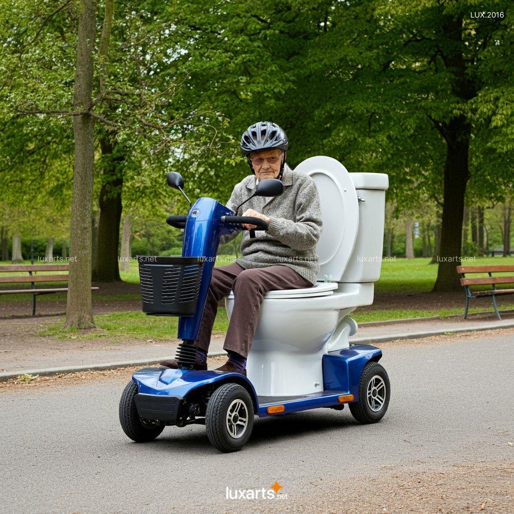 Toilet Shaped Mobility Scooter | A Humorous, Creative Ride for Fun Seekers toilet shaped mobility scooter 3