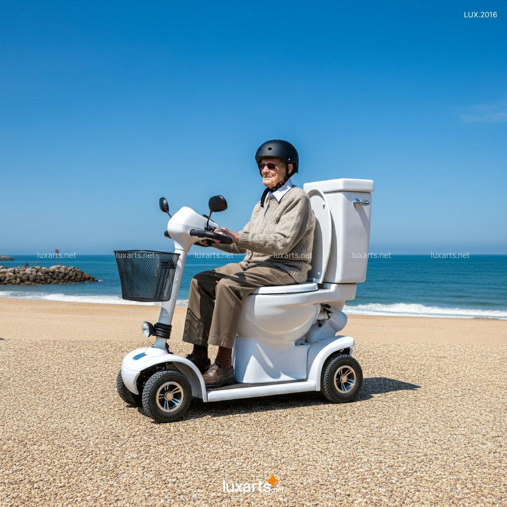 Toilet Shaped Mobility Scooter | A Humorous, Creative Ride for Fun Seekers toilet shaped mobility scooter 7