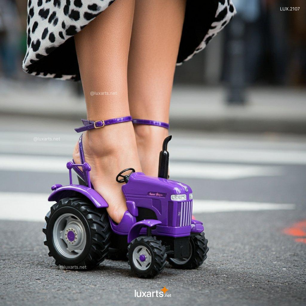 LUX.2107 Tractor High Heels | Make a Statement with Farm-Themed Fashion tractor shaped high heels 10