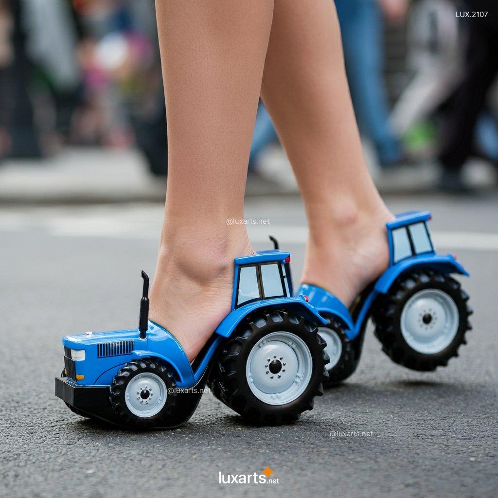 LUX.2107 Tractor High Heels | Make a Statement with Farm-Themed Fashion tractor shaped high heels 6