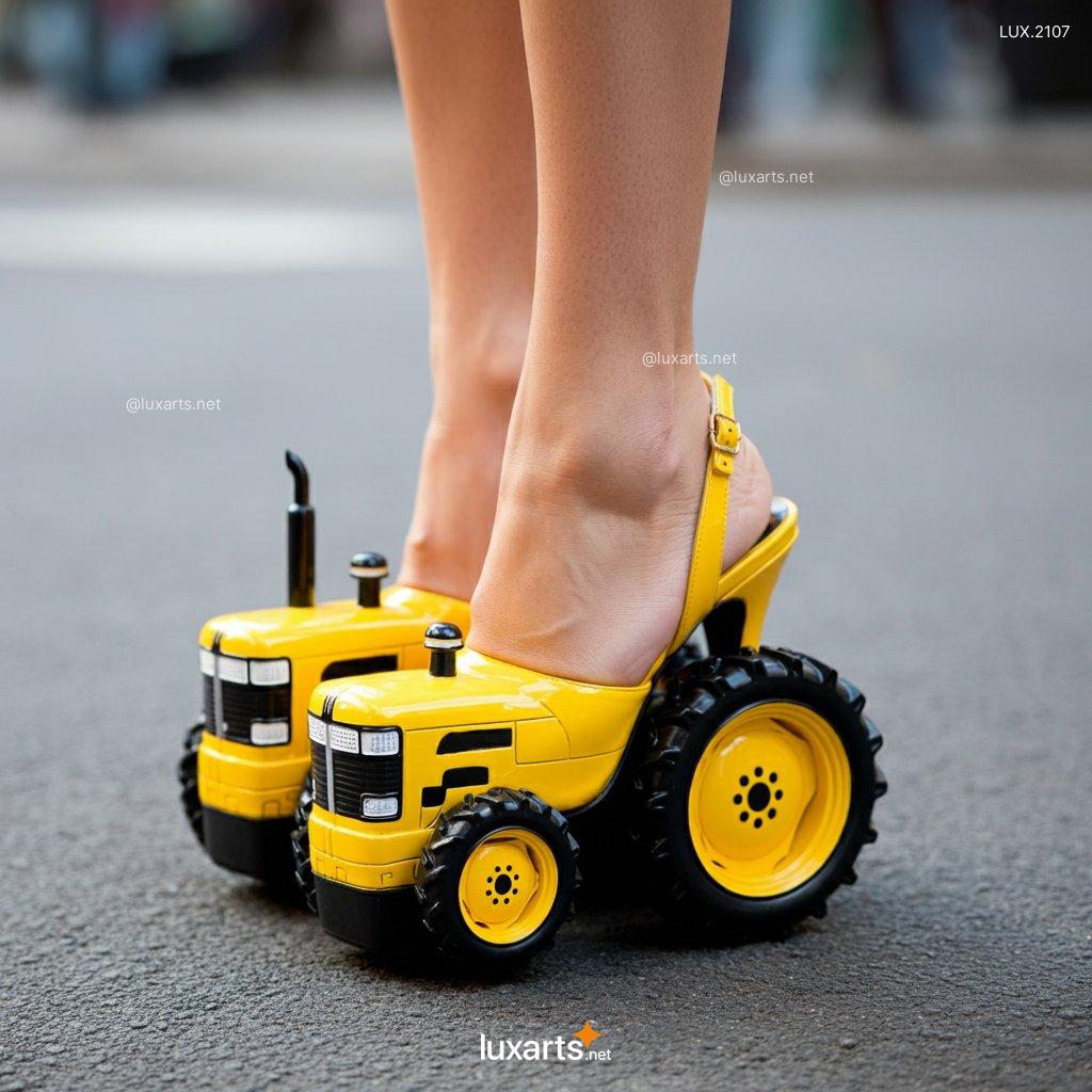 LUX.2107 Tractor High Heels | Make a Statement with Farm-Themed Fashion tractor shaped high heels 7