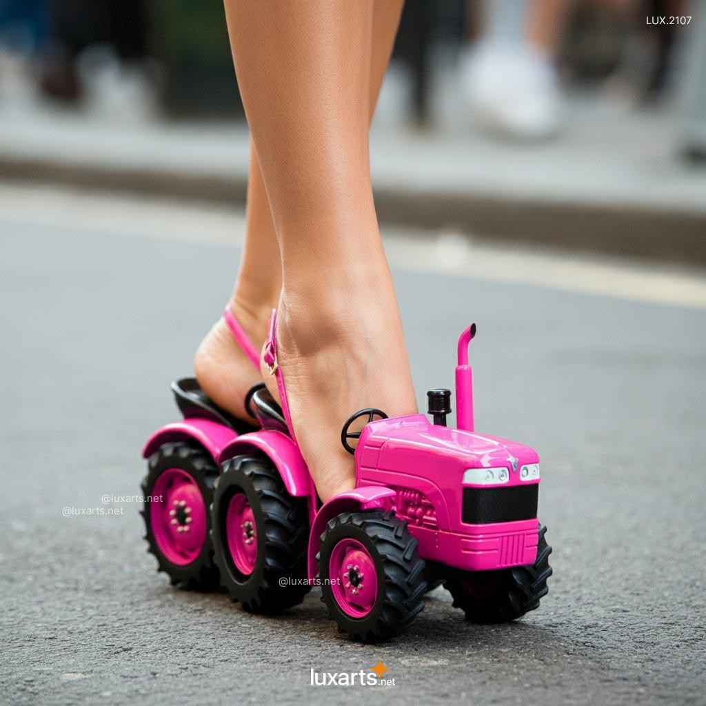 LUX.2107 Tractor High Heels | Make a Statement with Farm-Themed Fashion tractor shaped high heels 8